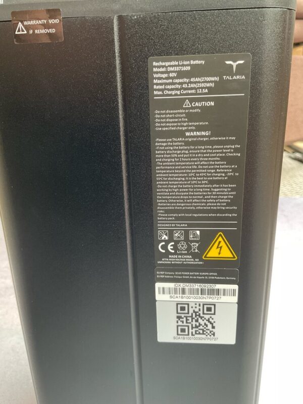 Talaria Sting 45ah battery - Image 2